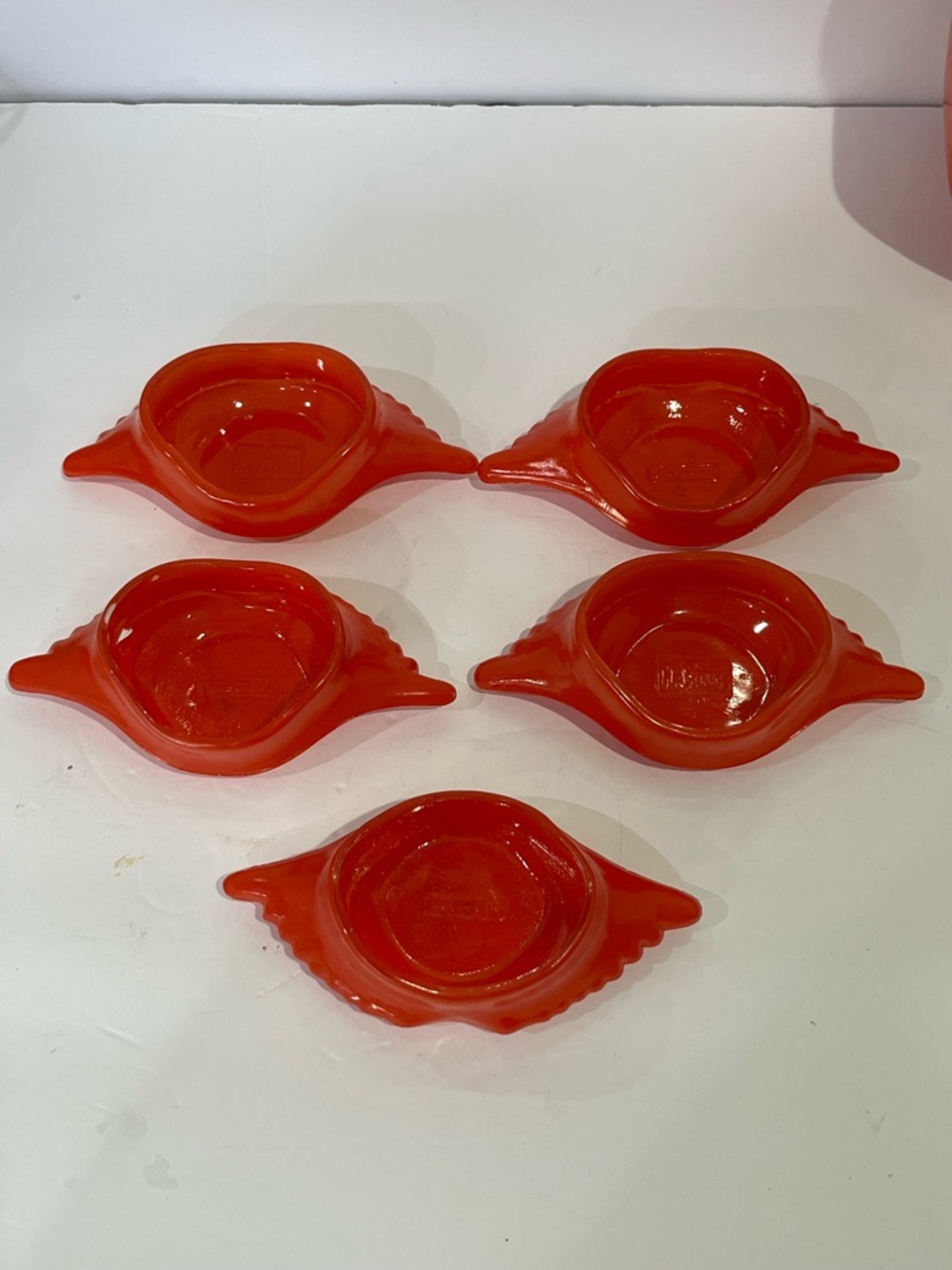 Vintage McKee Glasbake Crab Dishes 5